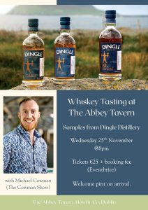 Whiskey Tasting at The Abbey Tavern jpg
